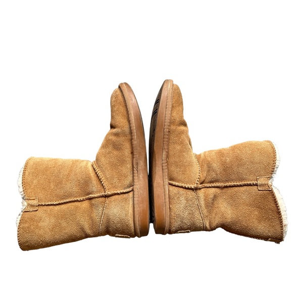 Softmoc winter boots with velvet ribbon bows, leather upper size 7 - Picture 3 of 11